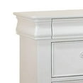 thumbnail image 5 of Three Drawer Nightstand With One Hidden Top Drawer And Scalloped Feet White - Saltoro Sherpi, 5 of 5