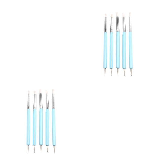 Monstrate Pack of 5 Dotting Tools Set Embossing Supply Tool Multipurpose Accessories Silicone Brushes Household Art Convenience Dotting 14.7 cm 2Conjunto
