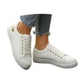 thumbnail image 2 of Womens Shoes,Sneakers Casual Flat Walking Comfortable Lightweight Athletic Sneakers for Daily Use,Womens Running Shoes,Z03 White2,8.5, 2 of 8