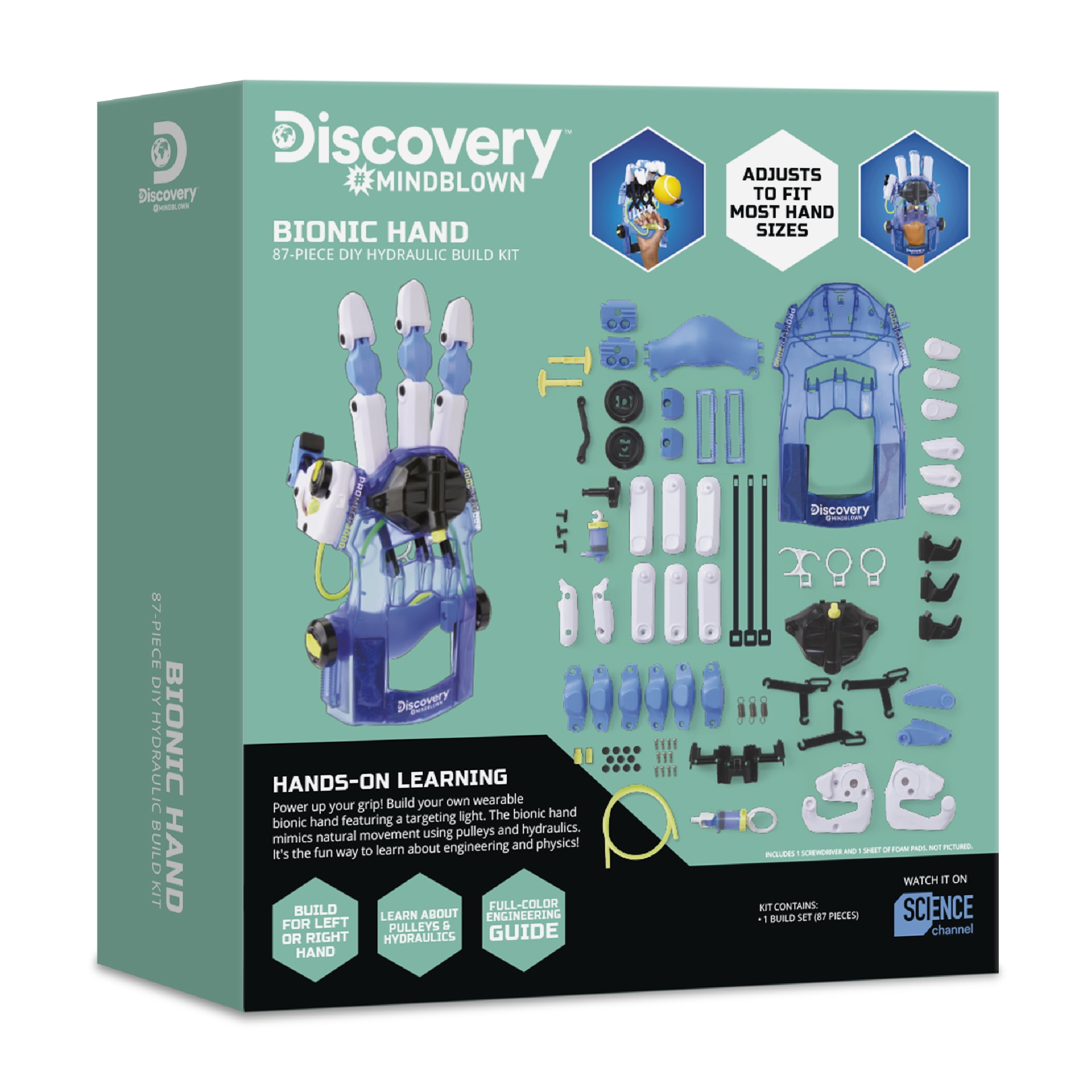 Discovery #MINDBLOWN Bionic Hand DIY Hydraulic Build Kit, Wearable
