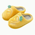 thumbnail image 6 of HCNTES Toddler Slippers Kids Soft Home Slippers Children's Winter Warm Indoor Shoes Baby Boys Girls Cute Cartoon Design House Shoes(Yellow,12), 6 of 6