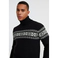 thumbnail image 4 of Leif Nelson Men's Turtleneck Sweater With Norwegian Pattern - Blue, 4 of 10