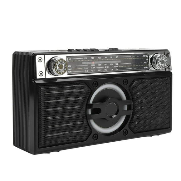Portable Radio  Speaker Multifunctional Rechargeable Multi Band FM AM SW Radio for Travel Long Play Time