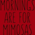thumbnail image 2 of Mornings are for mimosas Mens Cardinal Red Graphic Tee - Design By Humans  2XL, 2 of 4