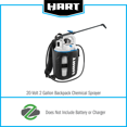 HART 20Volt 2 Gallon Cordless Backpack Chemical Sprayer Kit (Battery