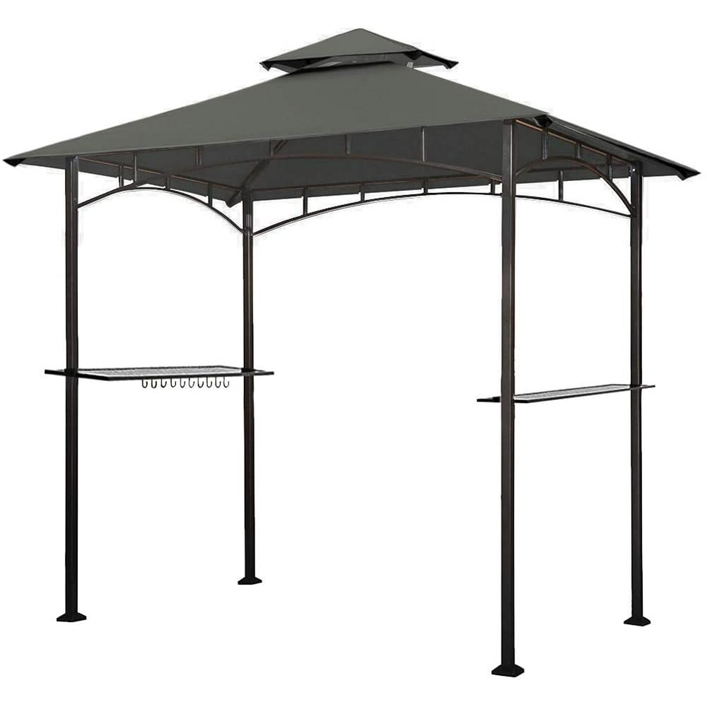 Eurmax 5x8 Grill Gazebo Shelter for Patio and Outdoor Backyard BBQ's, Double Tier Soft Top