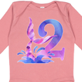 thumbnail image 4 of Inktastic 2nd Birthday Mermaid Tail Boys or Girls Long Sleeve Baby Bodysuit, 4 of 5