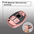 thumbnail image 3 of Unique Bargains Silicone Smart Key Fob Case Cover for Mercedes Benz A-Class 2013-2018 Key Fob Shell Pink, 3 of 6