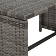 thumbnail image 4 of vidaXL 4 Piece Garden Lounge with Cushions Set Poly Rattan Gray, 43909, 4 of 7