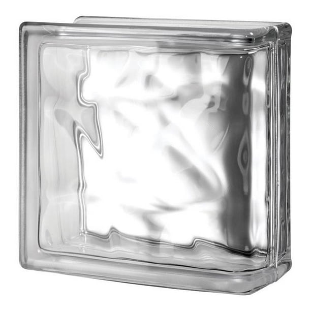 Seves 5002861 8 x 8 x 4 in. Nubio End Glass Block Pack of 8 Walmart