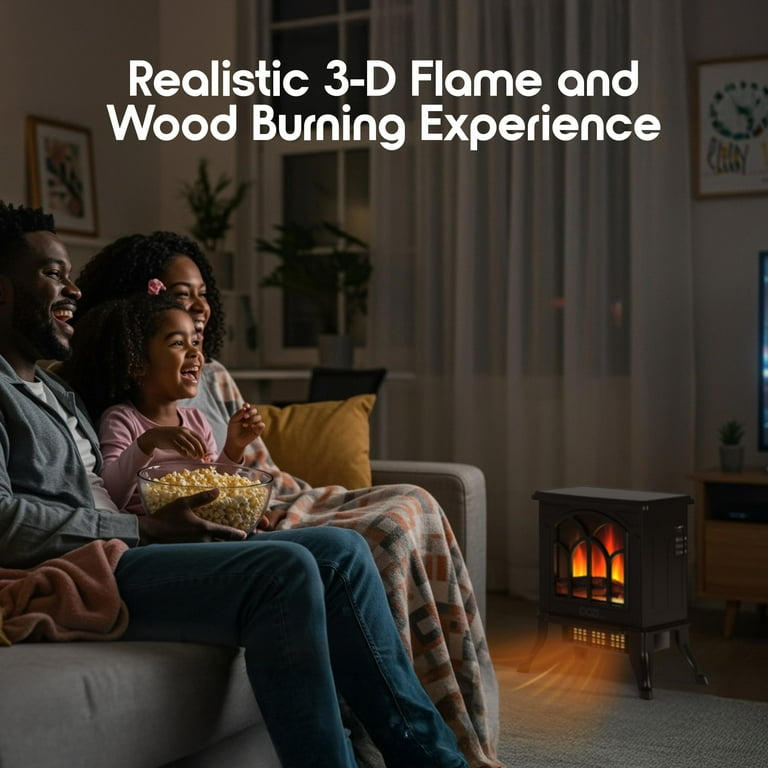 Cozi Stove Heater with Life-like Flame, 18in. - Walmart.com