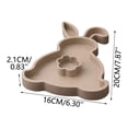 thumbnail image 3 of Easter Bunny-Shaped Decorative Tray, Cute Rabbit Themed Serving Tray for Snacks Candy, Durable Easy to Clean Holiday Tray, Ideal Easter Gift for Home Table Decor Spring Celebration, 3 of 9