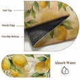 thumbnail image 6 of Lemon Round Area Rug 8Ft Washable Large Circle Rugs for Living Room Dorm, Farmhouse Vintage Summer Retro Fruits Yellow Brown Non-Slip Carpet Floor Mats Indoor Outdoor Carpet Runner Home Decor, 6 of 8