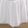 thumbnail image 2 of Laura Ashley Home | Crochet Ruffle Collection | Luxury Premium Hotel Quality Bedskirt, Easy Fit, Anti Wrinkle & Fade Resistant, Stylish Design for Home Dcor, Twin, White, 2 of 3