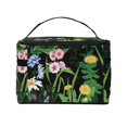 thumbnail image 3 of Yiaed Chamomile Print Makeup Bag Travel Cosmetic Bags for Women Girls Zipper Pouch Makeup Organizer, 3 of 4
