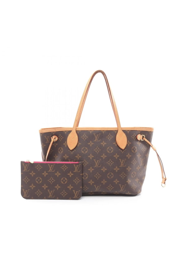Pre-Owned Louis Vuitton Neverfull PM Tote Bag, Coated Canvas and Leather, Monogram, Women's,...