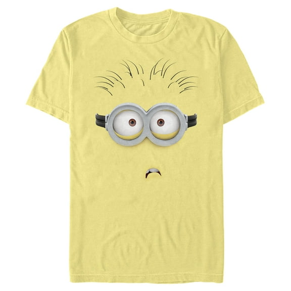 Men's Despicable Me Minions Frown Big Face Bob  Graphic Tee Banana X Large
