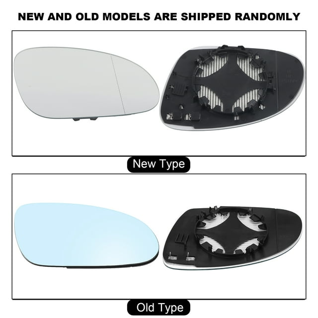 Loewten Miroir de Porte en Verre, Rétroviseur, 1pcs Miroir Conducteur Droit, pour Auto
