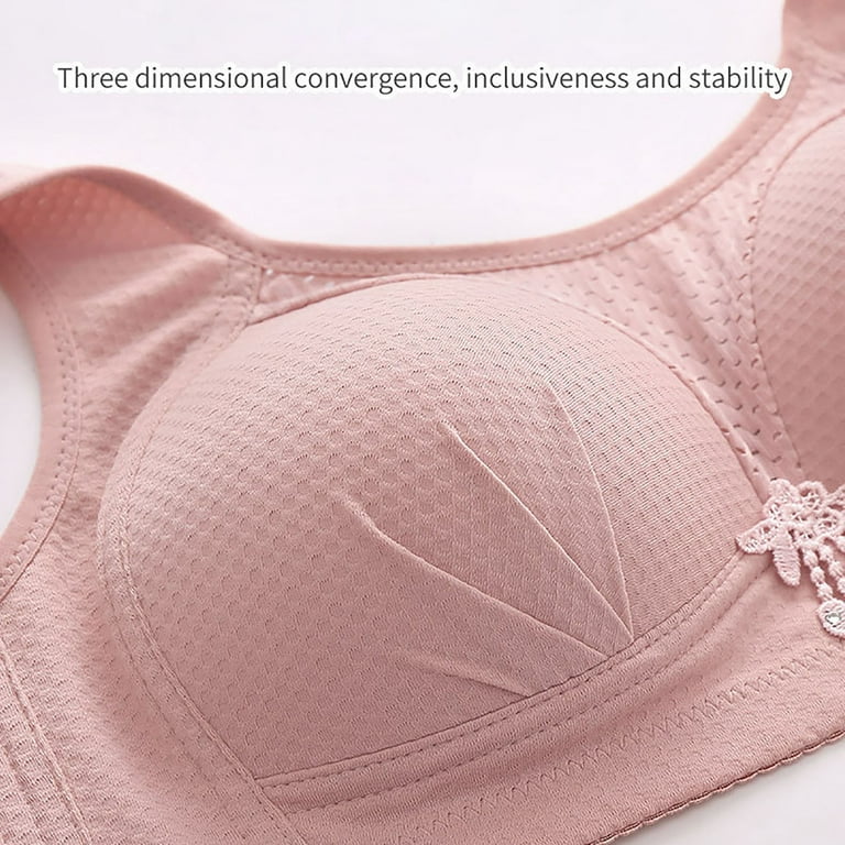 Aayomet Bralettes for Women Plus Size Cup Adjustable Shoulder Strap Large  Size Underwire Bra (D, 38) 