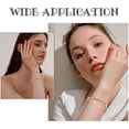thumbnail image 6 of 6Pcs 2 Colors Fold Over Clasp Cubic Zirconia Necklace Bracelet Extenders Silver & Golden Foldover Extension Clasp Set for Jewelry Extender, 6 of 9