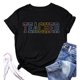 thumbnail image 2 of Camiseta informal con estampado para mujer: manga corta, cuello redondo, diseño de esqueleto de Halloween, 2 of 3