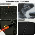 thumbnail image 4 of Qxltty Cute Border Collie Windshield Sun Shade Umbrella Protect Car from Sunrays and Heat Damage Keep Cool and Interior, 4 of 7