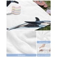 thumbnail image 6 of Cute Killer Whale Beach Towels Oversized Super Absorbent, Orca Animal Ocean Retro Artwork Lightweight Bath Towel Quick Dry Sets For Bathroom/Pool/Rv Camping/Beach Play/Gym Room/Picnic 30"x60", 6 of 8