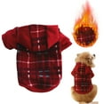 thumbnail image 2 of YUEHAO Dog Clothes for Small Dogs, Dog Winter Coat Jacket for Small Medium Dogs Thicken Dog Coat Windbreaker Puppy Winter Clothes for Cold Weather Snowday Pet Dog Clothes (Red, L), 2 of 2