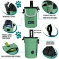 thumbnail image 3 of PetAmi Dog Treat Pouch, Large Pet Training Treat Pouch with Pocket, Dog Trainer Essentials Supply Holder with Poop Bag Dispenser, Training Bag for Kibbles Toys, 3 Ways to Wear (Green), 3 of 7