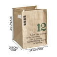 thumbnail image 2 of Uutvery Storage Box Jute Fabric Storage Bag Collapsible Dirty Clothes Laundry Hamper Nursery Storage Basket Large Box Storage Organizer for Bedroom Bathroom Gift Baskets, 2 of 7