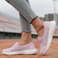 thumbnail image 3 of Women's Walking Shoes Soft Sole Mesh Shoe Comfortable Orthopedic Slip-on Breathable Flats Casual Nursing Orthotic Lightweight Shoes Walking Sneaker with Arch Support, 3 of 10