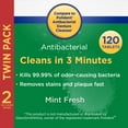 Equate Mint Fresh Antibacterial Denture Cleanser Tablets Twin Pack, 120
