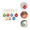 thumbnail image 6 of ELAYARD 1Set Assorted Color Christmas Glass Stickers PVC Self Adhesive Wall Decals, 6 of 8