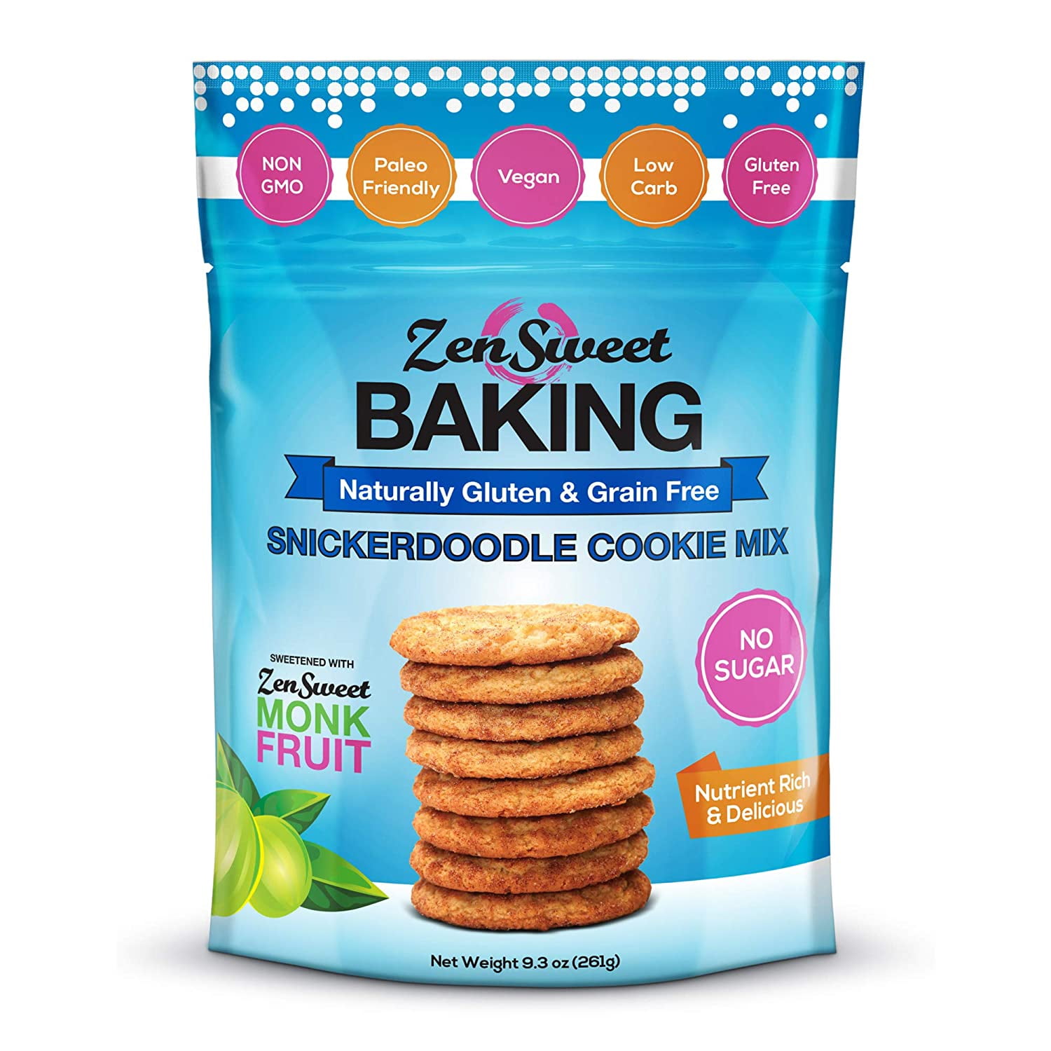ZenSweet Baking Snickerdoodle Cookie Mix Grain Free
