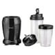 thumbnail image 3 of Licuadora Procesador De Alimentos Hielo 750 Ml 1000 W 2 Vasos Color Negro Lic01 Timco, 3 of 4