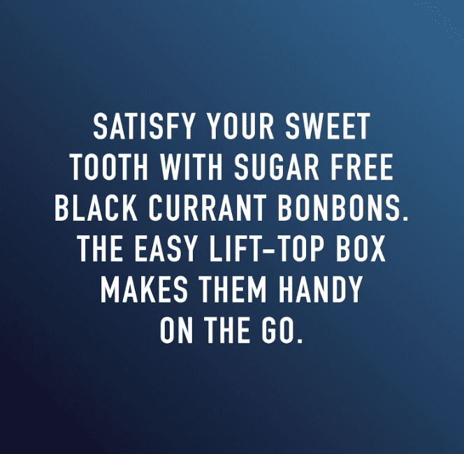 Swiss Imports Sugar Free Bonbons Hard Candy Drops, Blackcurrant, 1.4 oz/ 40g Box, 9 Pack