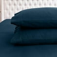 thumbnail image 3 of Mocassi Soft Soft 4-Piece Sheet Set - Deep Pocket Fitted Sheet, Soft, Cozy, Warm and Anti-Pill Flannel Sheets - Cali King, Navy, 3 of 4