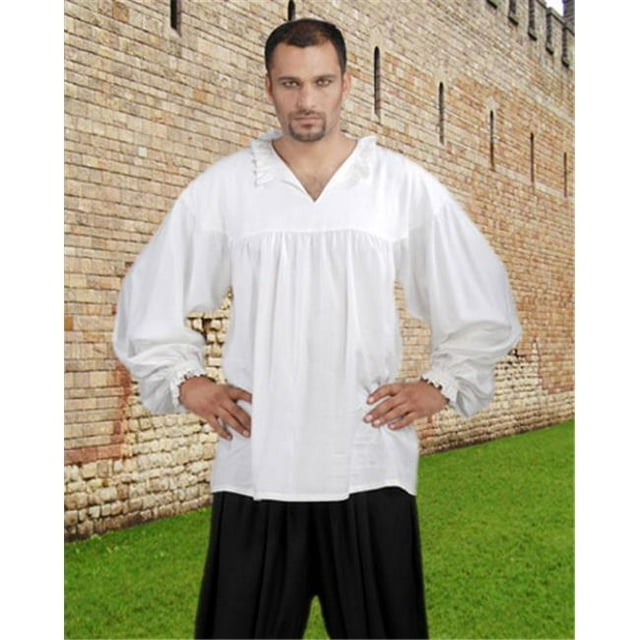 The Pirate Dressing C1116 Chemise de la Renaissance Début - Blanc - 2TG