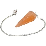 Orange Selenite Crystal Pendulum Divination