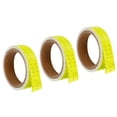thumbnail image 1 of Unique Bargains Reflective Tape, 3 Roll 15 ft x 1-inch Adhesive High Visibility Safety Tape Reflector, Fluorescence Yellow, 1 of 6