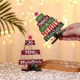 thumbnail image 4 of Árbol de Navidad de Madera TANGJMXG Bricolaje con Letras en Inglés 14,5 x 10 cm, 4 of 5