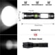 thumbnail image 4 of Advancent Modos Linterna Portátil Luz Fuerte USB Recargable Destacar Linterna Iluminación Exterior IP54 Impermeable LED Luces Nocturnas Iluminación novedosa Advancent  HA017982-00, 4 of 6
