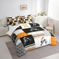 thumbnail image 3 of Manfei Modern Motorcycle Print Twin Bedding Sets 7-Piece for Kid, Est Sleep Sports Bedding Comforter Set, Dirt Bike Lover Reversible Sheet Sets, Ultra Soft Home Decor, 3 of 7