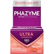 Phazyme Ultra Strength Softgel 180 mg, 48 CT (Pack - 2)
