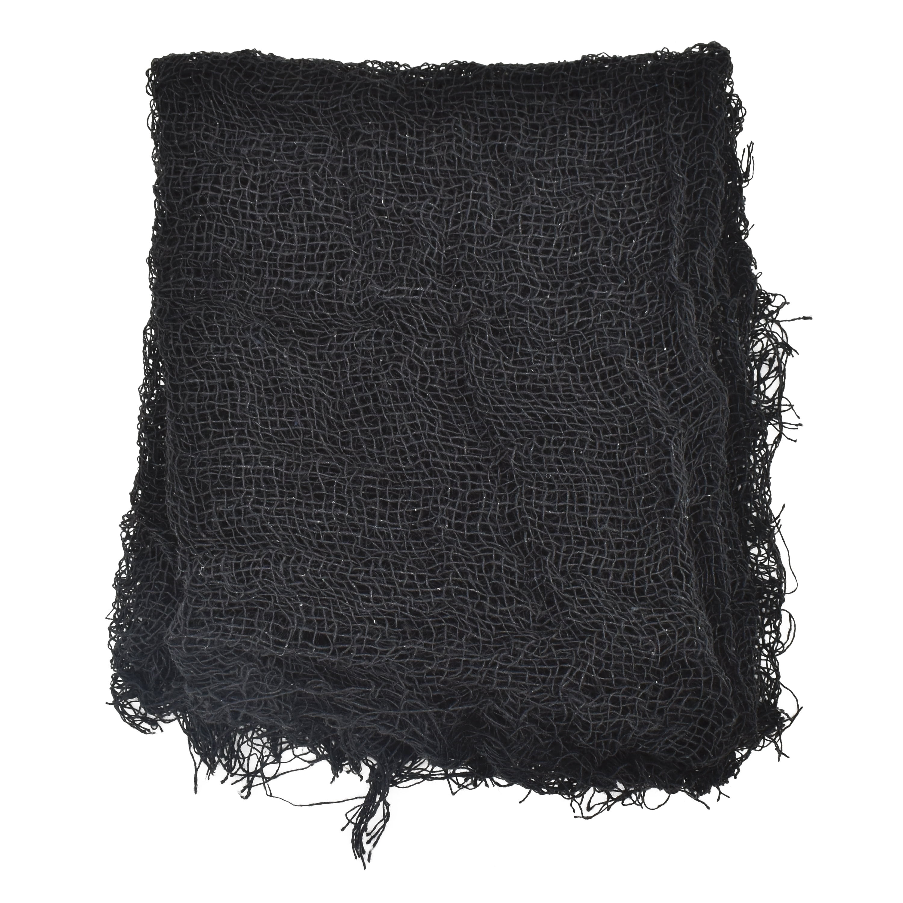 Creepy Gauze Fabric, Black, 65" x 84", Halloween by Way To Celebrate