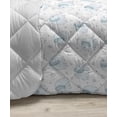 thumbnail image 3 of Animal Down Alternative Comforter, Girls Design Pattern with Happy Animals Joyful Fun Playing Dots, Microfiber Quilt for All Season, 5 Sizes, Pale Blue Pink, by Ambesonne, 3 of 3