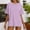 Light Purple, variant on Duojiaj Casual Women's T Shirts Short Sleeve Round Neck Basic Top For Everyday Wear Perfect For Spring And Summer Women's T-Shirts