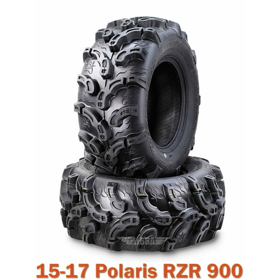 15-17 Polaris RZR 900 ATV Rear Tire Set 26x9-12 Super Lug Mud