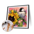 thumbnail image 3 of Cuadros Decorativos Kit de pintura por números, bricolaje, flor, titmouse, arte al óleo, imagen artesanal, decoración del hogar (3) Wdftyju de costura negro 4 estilos, 3 of 9