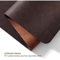 thumbnail image 5 of Distressed Leather Desk Mat - Non-Slip PU Desk Pad for Office and Home - Desk Organization and Accessories - Ideal for Large Mouse Pad and Desk Mats on Top of Desks(Espresso,47.2"x 17"), 5 of 8